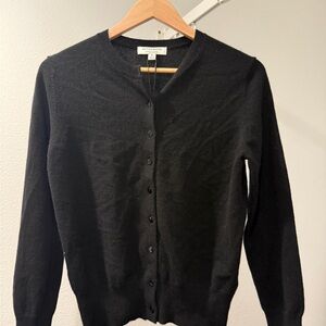 Autograph Classic Black Cashmere Cardigan